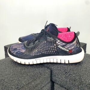 Reebok Women's Z Goddess Running Size 10 Shoes Black White Black Glitch